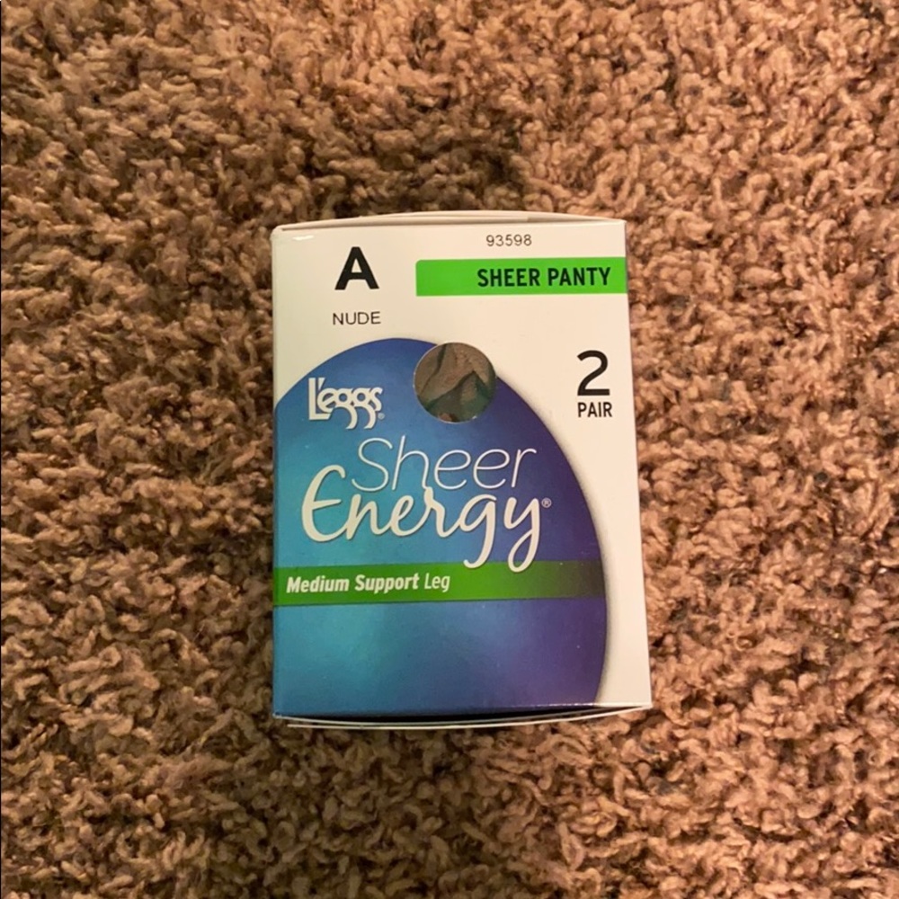 NWT Sheer Energy Nude Tights